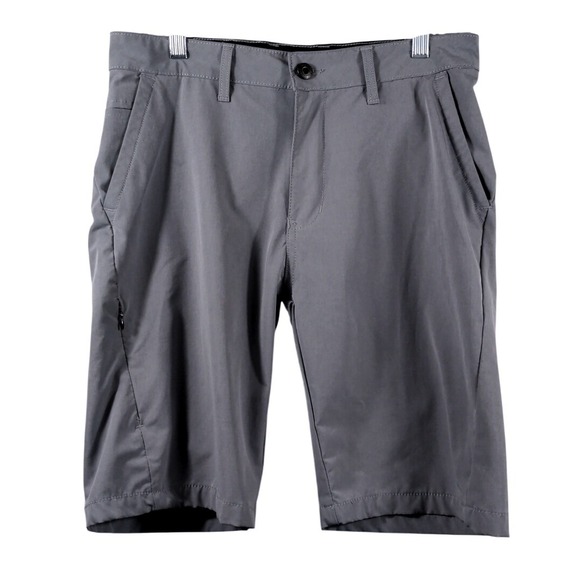 Kenneth Cole Mens 30 Chino Short Polyester Spandex Gray Stretch Performance Golf - Picture 3 of 10